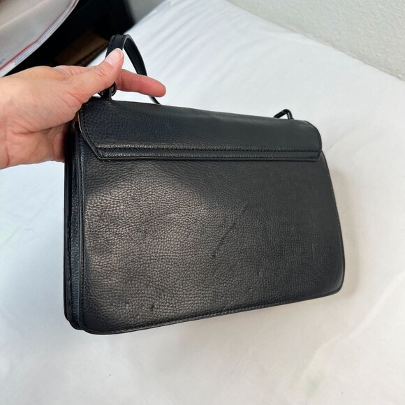 Foly + Corinna Skyline Bandit Drop Lock Top Handle Black Spike Studded Bag Punk - Picture 9 of 14